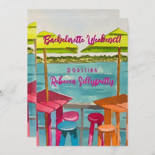 鍵ウェストビベスバチェロレッテウィークエンド 招待状 (正面/裏面)