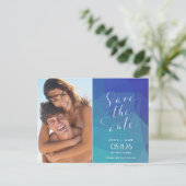 鍵ウェストビーチ結婚式写真保存日時 案内ポストカード (スタンド正面)