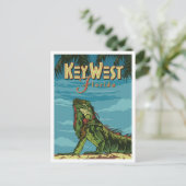 鍵ウェストフロリダアートヴィンテージトラベルイラストレーション ポストカード (スタンド正面)