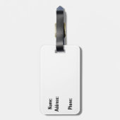 鍵ウェストフロリダブルーブラックパーム ラゲッジタグ (裏面縦)