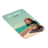 鍵ウェストフロリダマイルゼロヴィンテージトラベル マグネット (右側)