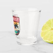 鍵ウェストフロリダレトロエンブレム ショットグラス (右)