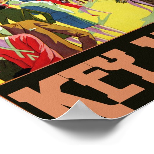 鍵ウェストフロリダ旅行ヴィンテージアートワーク ポスター (角)