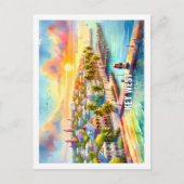 鍵ウェストフロリダUSA有名な場所の水色 ポストカード (正面)