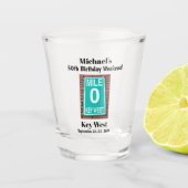 鍵ウェストマイルストーンバースデーパーティー週末旅行 ショットグラス (正面)