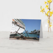 鍵ウェスト – グリーティ空白のングカード カード (黄色い花)