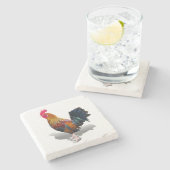 鍵ウェスト – ジプシー・ルースター ストーンコースター (横)