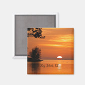 鍵ウェスト、フロリダのサンセットマグネット マグネット (正面/裏面)