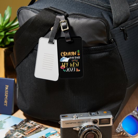 鍵ウエストクルーズ2023ファミリーフレンズグループトラベル ラゲッジタグ (正面&裏面)