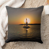鍵ウエストサンセットセーリング クッション (ブランケット)