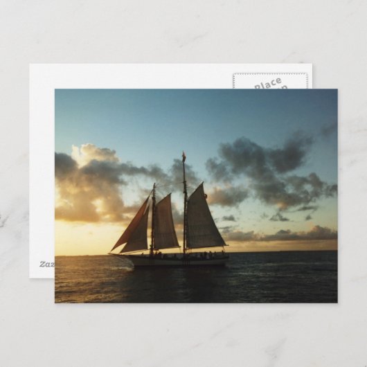 鍵ウエストサンセットセール写真はがき ポストカード (正面/裏面)