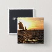 鍵ウエストサンセットピン 缶バッジ (正面&裏面)