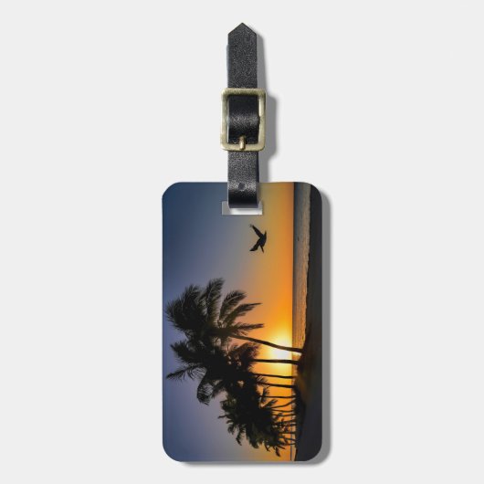 鍵ウエストサンライズラゲージタグ ラゲッジタグ (正面縦)