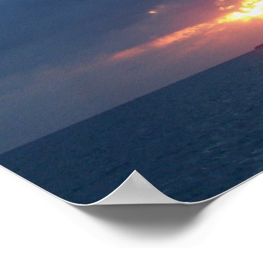 鍵ウエストタイトロープ・ウォーカーアットサンセット ポスター (角)