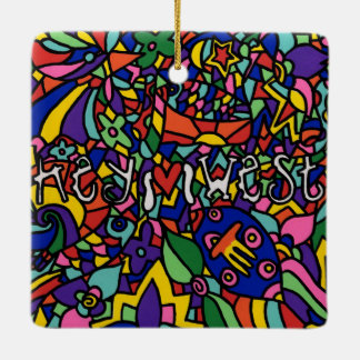 鍵ウエストハンド色彩の鮮やかアートクリスマスオーナメント セラミックオーナメント