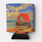 鍵ウエストフロリダアイランドバケーションデミダーズヴィンテージ 缶クーラー (裏面)