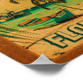 鍵ウエストフロリダサンセットバケーションデミディーズヴィンテージ ポスター (角)