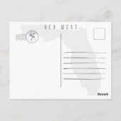 鍵ウエストフロリダサンセットバケーションデミディーズ80s ポストカード (裏面)