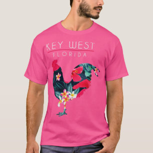 鍵ウエストフロリダフラワーハイビスカスチキンフルーバーSou Tシャツ