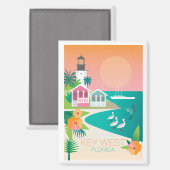 鍵ウエスト冷凍機磁石 マグネット (正面/裏面)