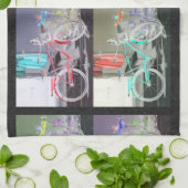 鍵ウエスト自転車 キッチンタオル (折り畳み)