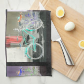 鍵ウエスト自転車 キッチンタオル (四つ折り)