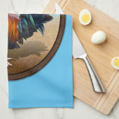 鍵ウエスト – ジプシーロスターグッドモーニングヴィンテージ楕円 キッチンタオル (四つ折り)