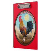 鍵ウエスト – ジプシーロスターグッドモーニングヴィンテージ楕円 クリップボード (左)