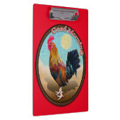 鍵ウエスト – ジプシーロスターグッドモーニングヴィンテージ楕円 クリップボード (右)