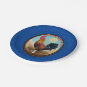 鍵ウエスト – ジプシーロスターグッドモーニングヴィンテージ楕円 ペーパープレート (アングル)