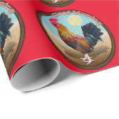 鍵ウエスト – ジプシーロスターグッドモーニングヴィンテージ楕円 ラッピングペーパー (ロールコーナー)