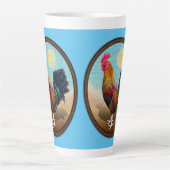 鍵ウエスト – ジプシーロスターヴィンテージ楕円 カフェラテマグ (正面)