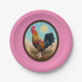 鍵ウエスト – ジプシーロスターヴィンテージ楕円 ペーパープレート (正面)