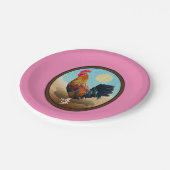 鍵ウエスト – ジプシーロスターヴィンテージ楕円 ペーパープレート (アングル)