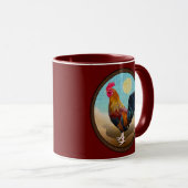 鍵ウエスト – ジプシーロスターヴィンテージ楕円 マグカップ (正面右)