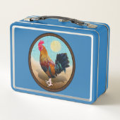 鍵ウエスト – ジプシーロスターヴィンテージ楕円 メタルランチボックス (裏面)