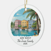 鍵ウパーソナライズされたェストオーナメント、フロリダ州 セラミックオーナメント (左)