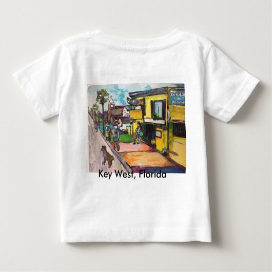 鍵ウ絵画エスト ベビーTシャツ (裏面)