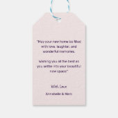 鍵カスタム写真おめでとうございます ギフトタグ (裏面)