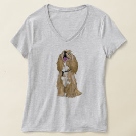 鍵ザミニチュアコッカースパニエル犬ラブ Tシャツ