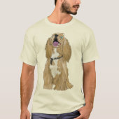 鍵ザミニチュアコッカースパニエル犬 Tシャツ (正面)