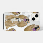 鍵ザミニチュアcockerスパニエル犬 iPhoneケース (裏面横)