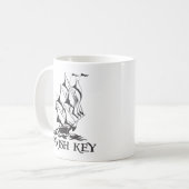 鍵スペインのコーヒーマグ コーヒーマグカップ (正面左)
