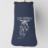 鍵スペインのパターカバー – グレーロゴ ゴルフヘッドカバー (回転90)