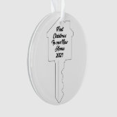 鍵テーマ初めてのクリスマスアットニューホームオーナメント オーナメント (正面)