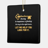 鍵トゥーユニューハウス セラミックオーナメント (左)