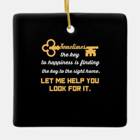 鍵トゥーユニューハウス セラミックオーナメント (正面)