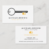 鍵ハウス不動産仲介業者建築家 名刺 (正面/裏面)