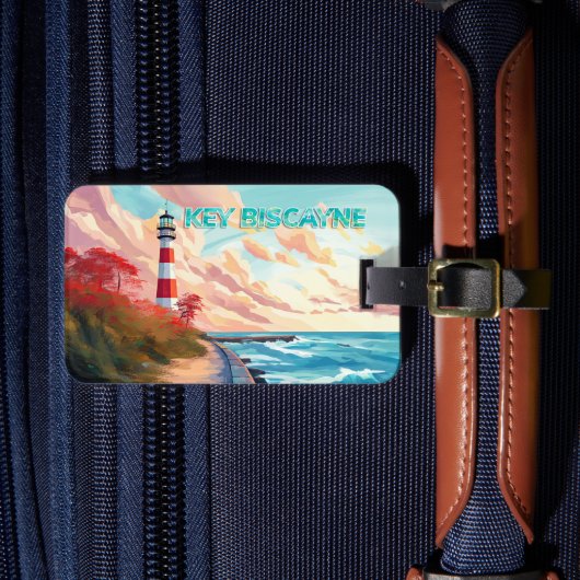 鍵ビスケイン、フロリダ鍵 ラゲッジタグ (正面インサイチュ4)