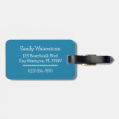 鍵ビスケイン、フロリダ鍵 ラゲッジタグ (裏面横)